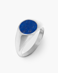 Oval Lapis Ring (Silber)