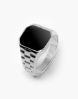 Watch Black Ring (Silver)