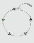 Green Clover Bracelet (Zilver)