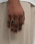 King Black Ring (Silver)