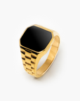 Watch Black Ring (Gold)