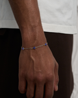 Blue Clover Bracelet (Silver)