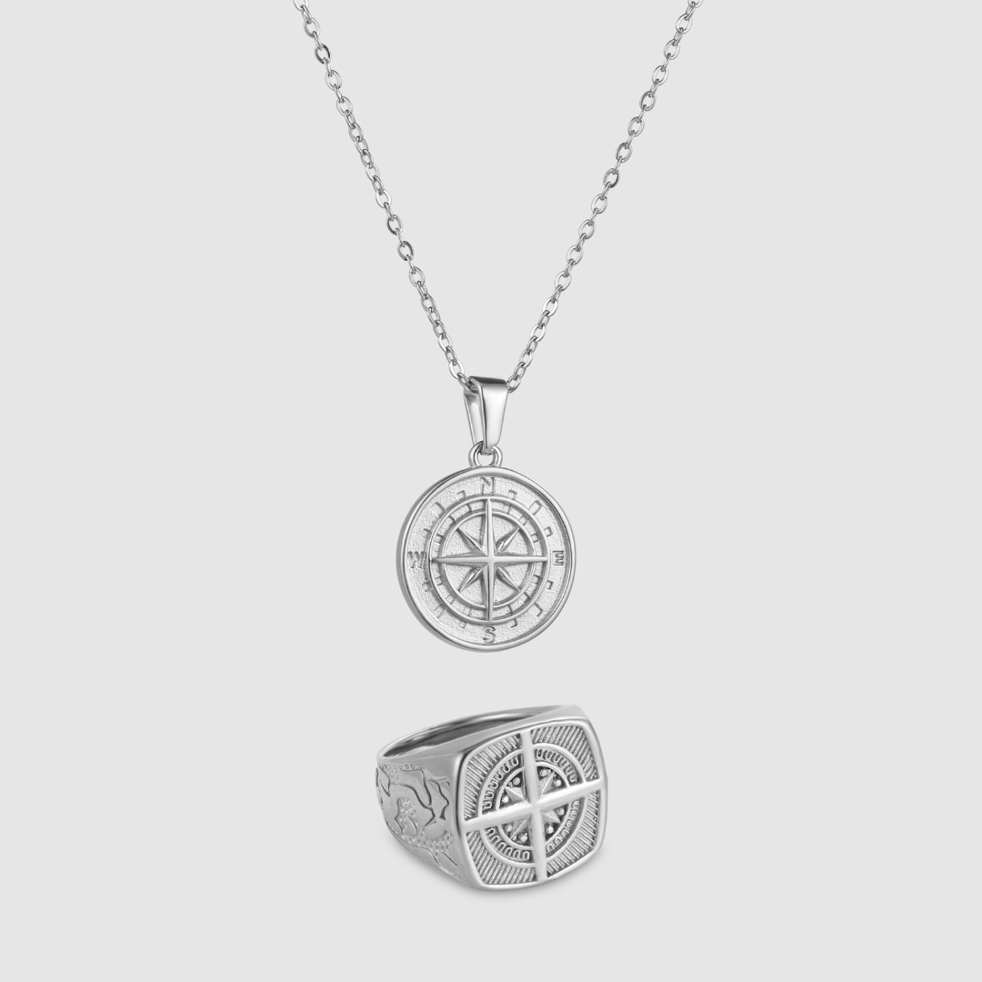 Compass Set (Zilver)