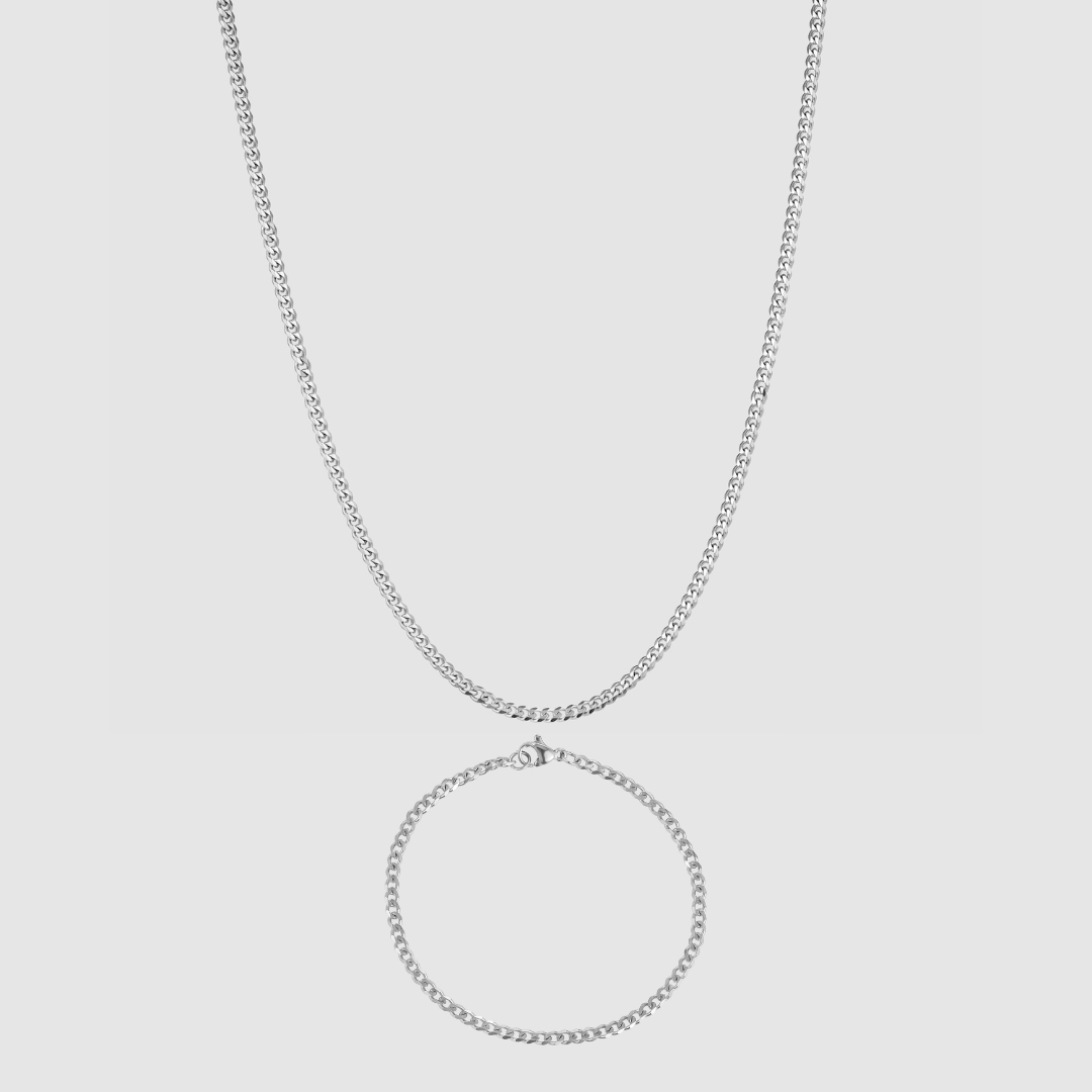 Cuban Set 3MM (Silver)
