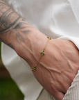Green Clover Bracelet (Gold)