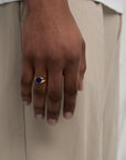 Oval Lapis Ring (Gold)