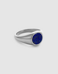 Oval Lapis Ring (Silber)