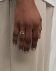 Oval Tiger's Eye Ring (Silver)