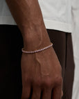 Tennis Pink Bracelet (Gold)