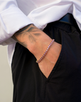Tennis Pink Bracelet (Goud)