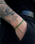 Tennis Green Bracelet (Gold)