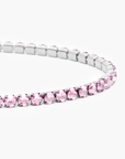 Tennis Pink Bracelet (Silver)