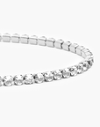 Tennis White Bracelet (Silver)