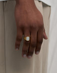 Watch White Ring (Gold)