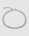 Tennis White Bracelet (Silver)