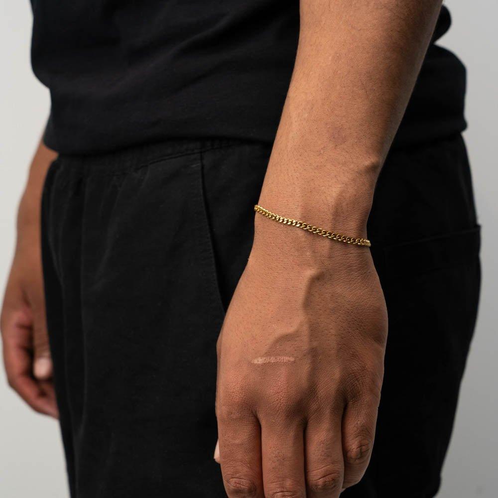 Cuban Bracelet (Gold) 3MM - Essence Amsterdam