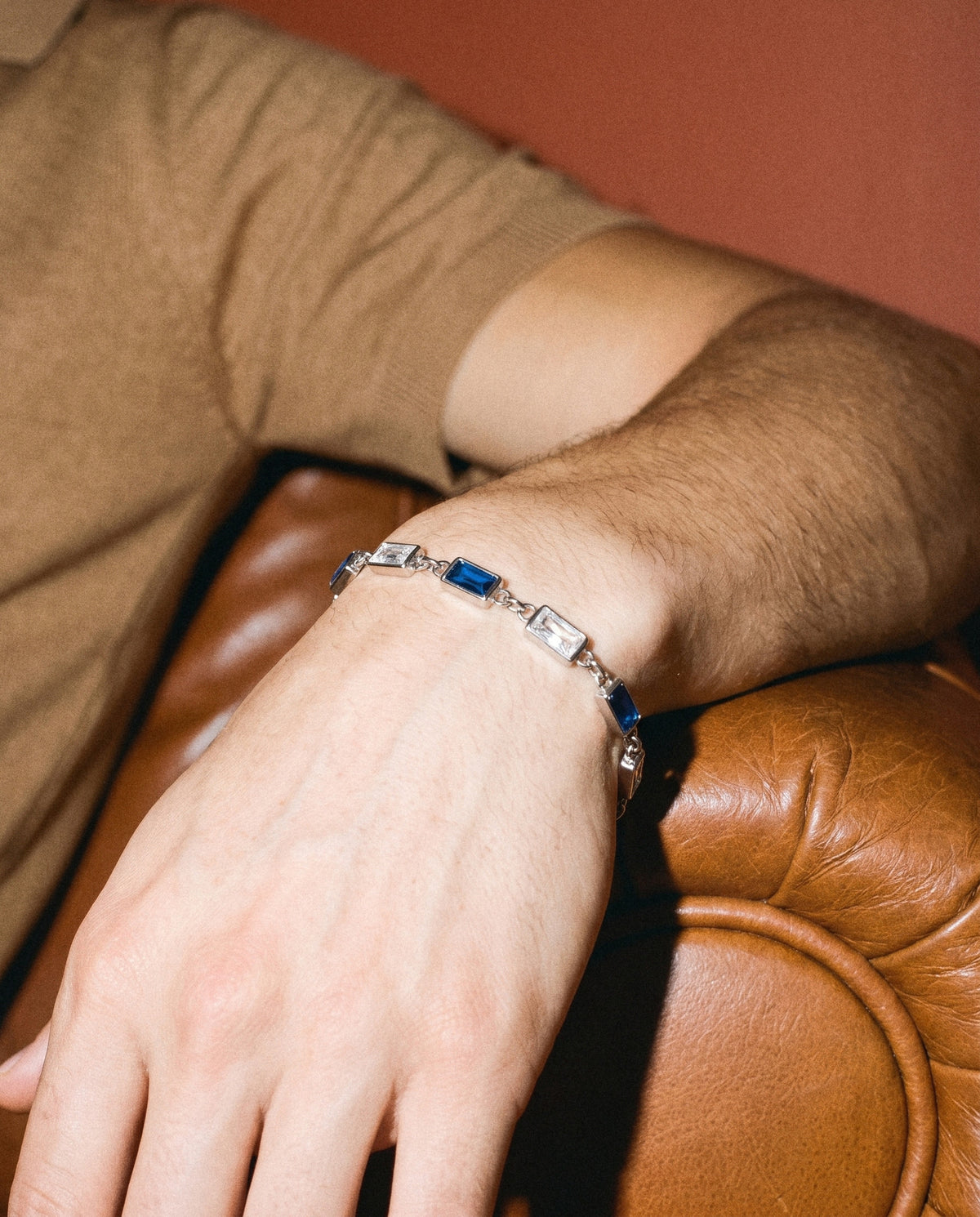 Azure Bracelet (Silver), worn
