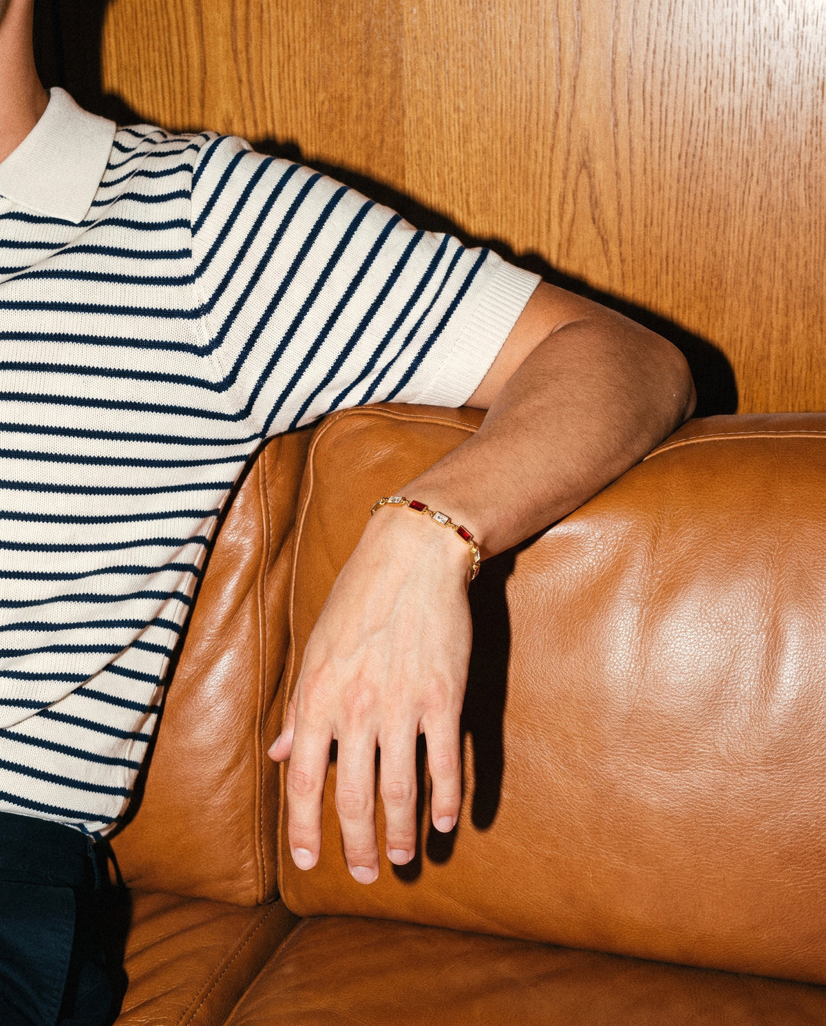 Ember Bracelet (Gold), worn