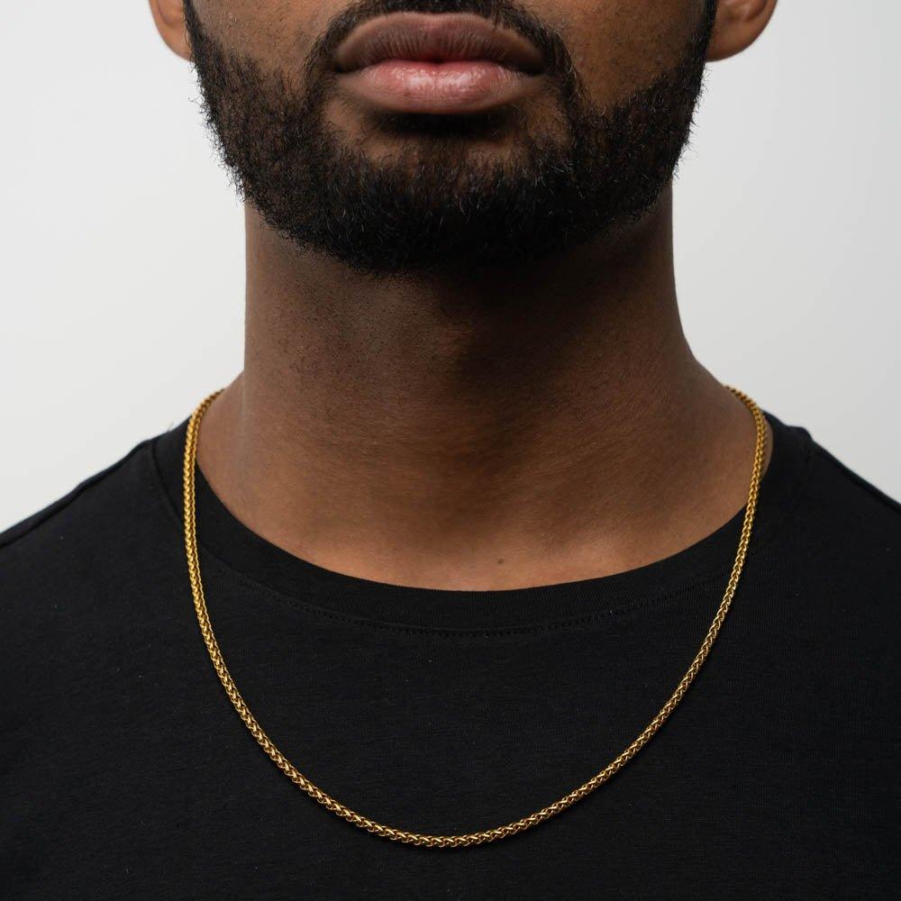 Wheat Chain 3mm Wheat Chain Necklace 3mm Solid Stainless Steel