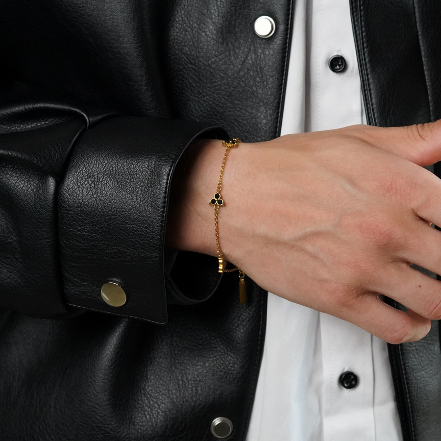 Black Clover Bracelet (Gold)