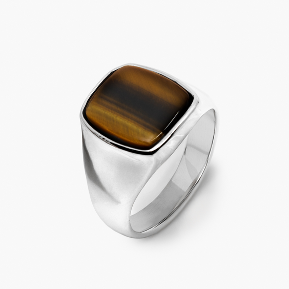 King Tiger's Eye Ring (Silver)