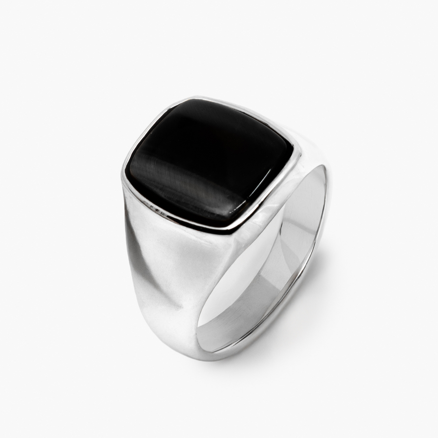 King Black Ring (Silber)