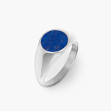 Oval Lapis Ring (Silber)