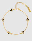 Black Clover Bracelet (Gold)