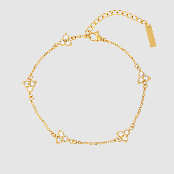 White Clover Bracelet (Goud)