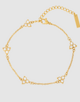 White Clover Bracelet (Gold)