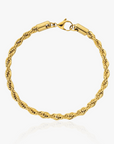 Rope Bracelet (Gold) 4MM