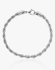 Rope Bracelet (Silver) 4MM