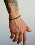 Tennis Green Bracelet (Gold)