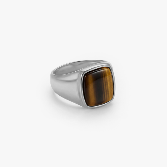 King Tiger's Eye Ring (Zilver)