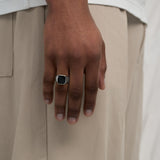King Black Ring (Silber)