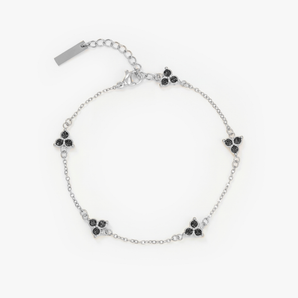 Black Clover Bracelet (Silver)