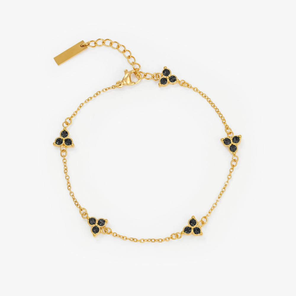Black Clover Bracelet (Gold)