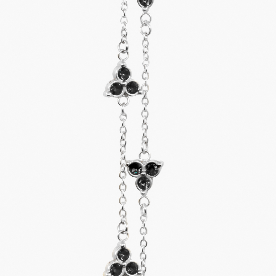 Black Clover Bracelet (Silver)