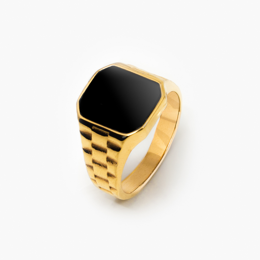 Watch Black Ring (Gold) 