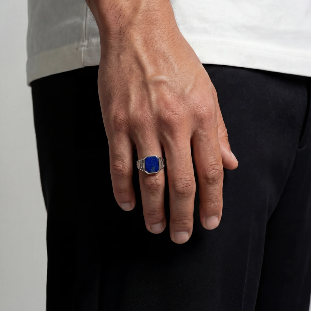 Watch Blue Ring (Zilver)