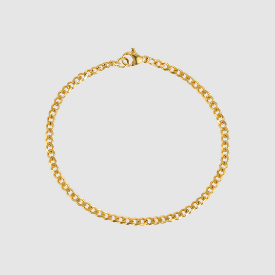 Cuban Bracelet (Gold) 3MM 