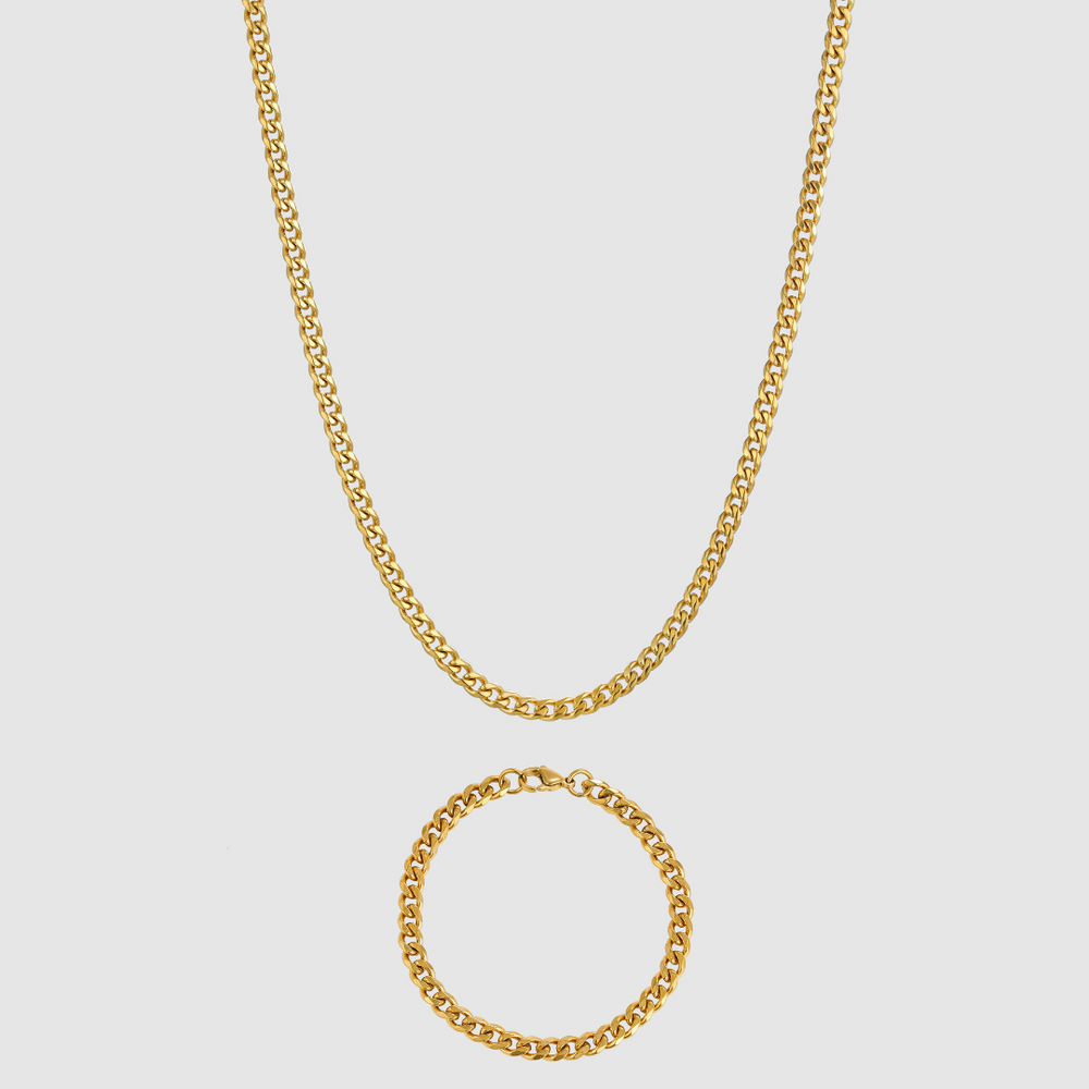 Cuban Set 5MM (Goud)