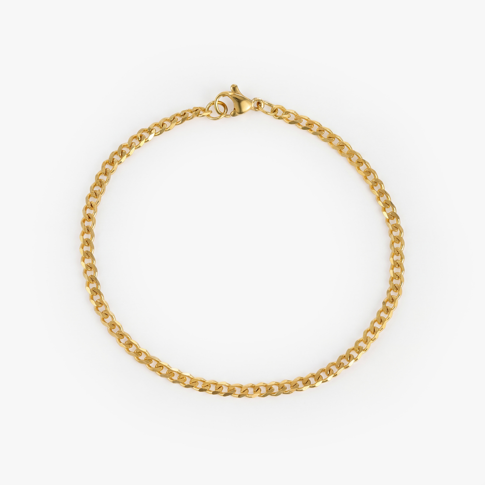 Cuban Bracelet (Gold) 3MM 