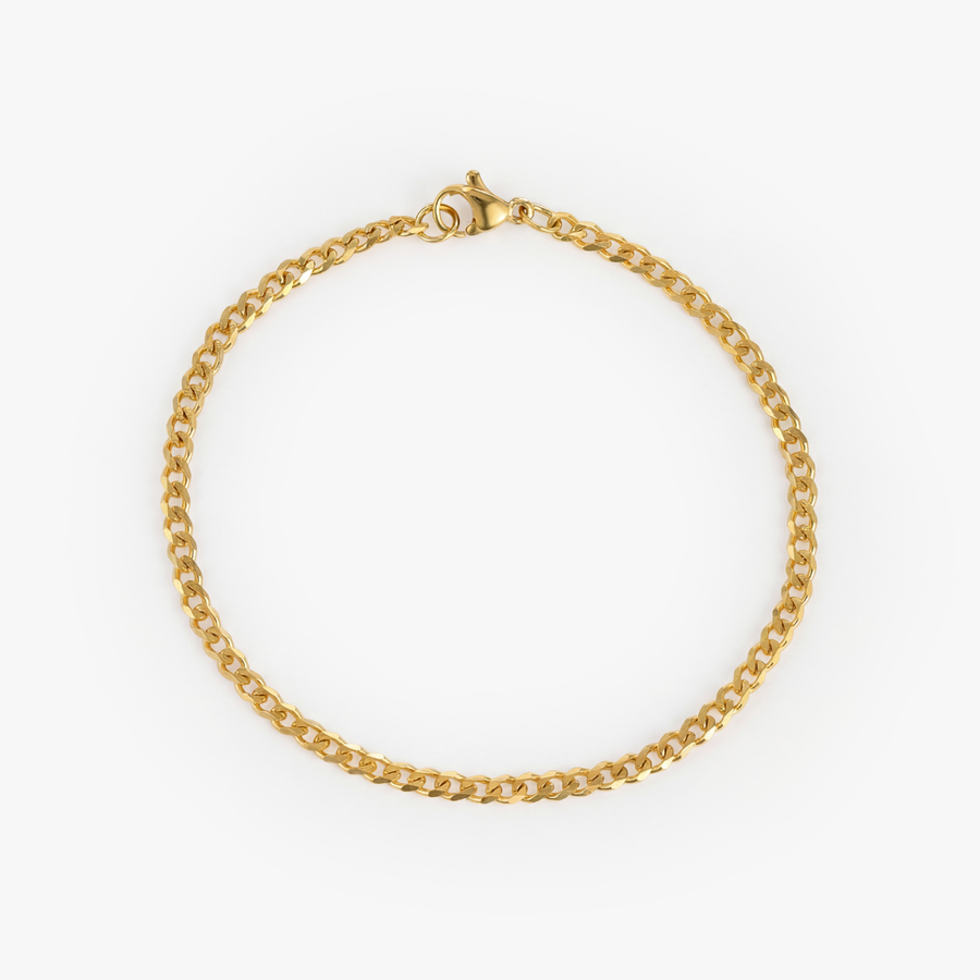 Cuban Bracelet (Gold) 3MM 