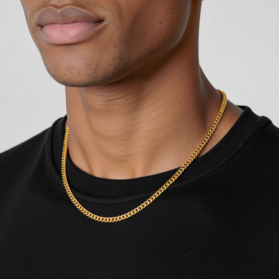 Cuban Chain (Gold) 5MM 