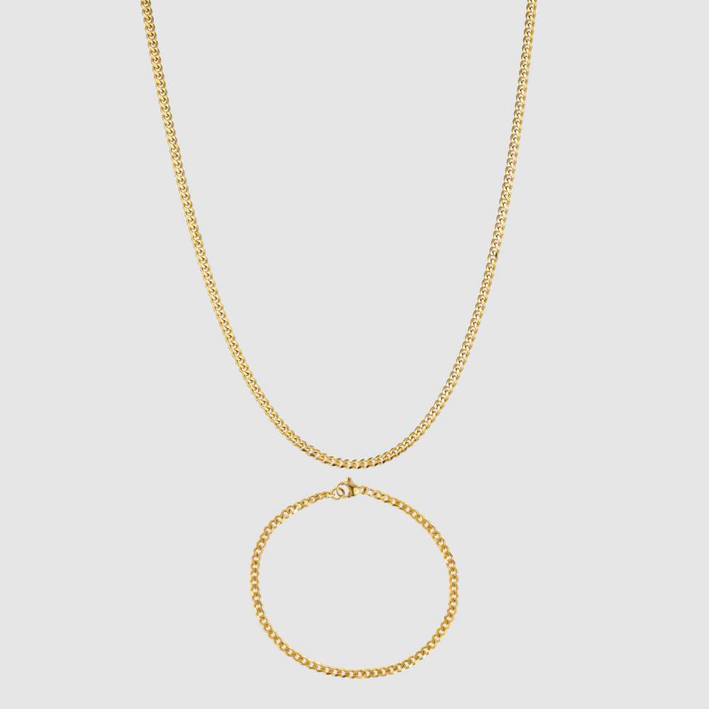 Cuban Set 3MM (Gold)