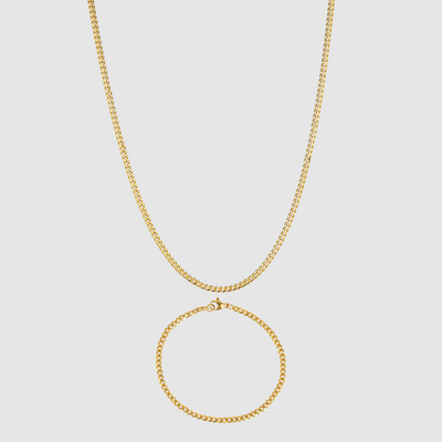 Cuban Set 3MM (Gold)