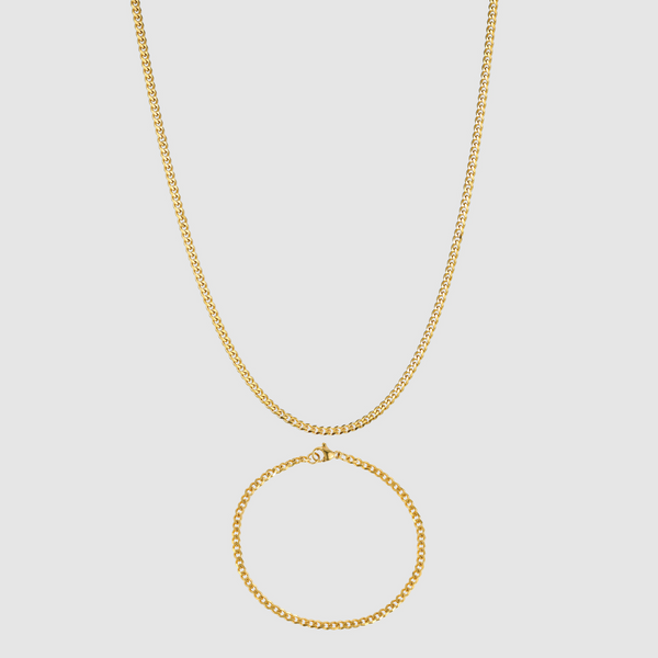 Cuban Set 3MM (Gold)