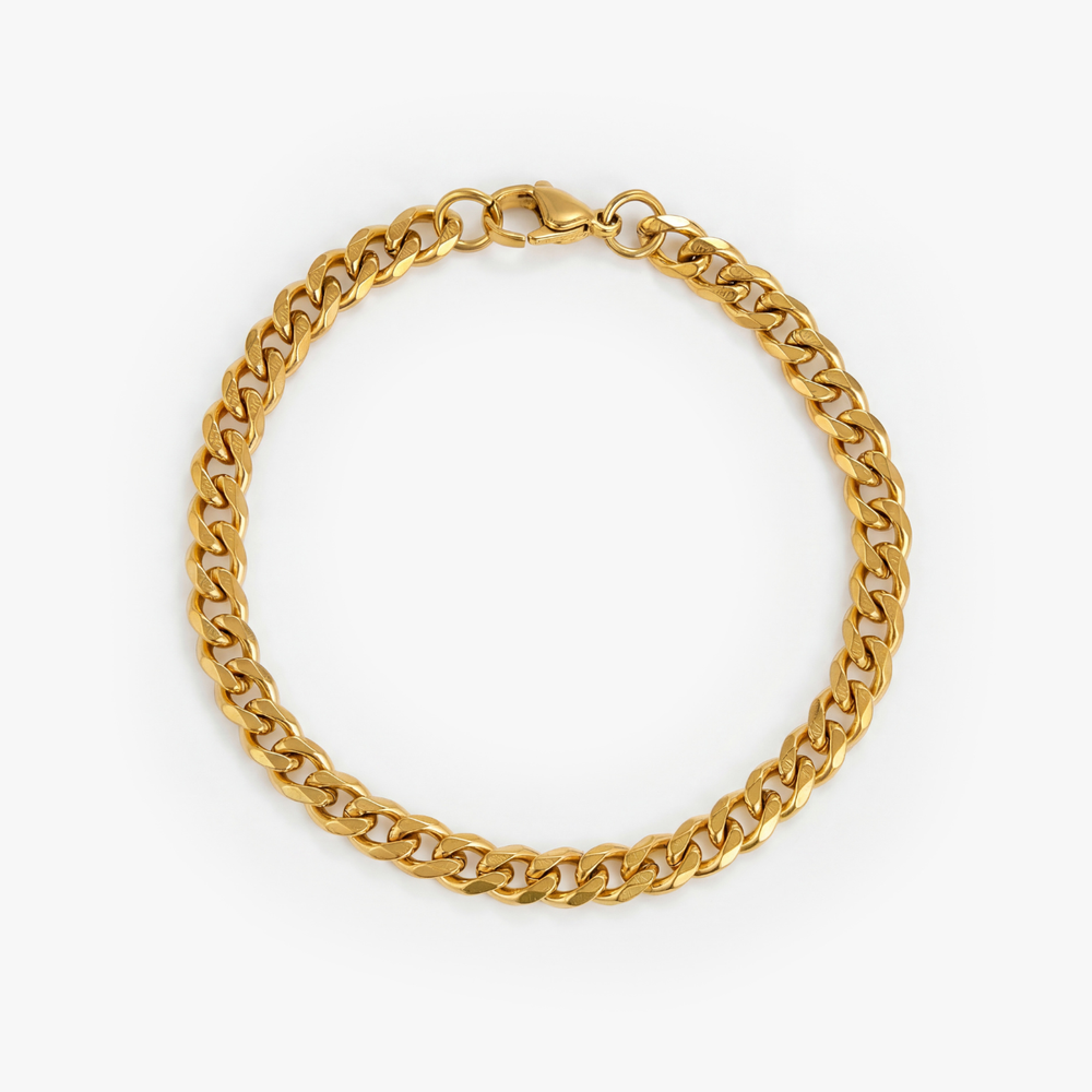 Cuban Bracelet (Gold) 5MM 
