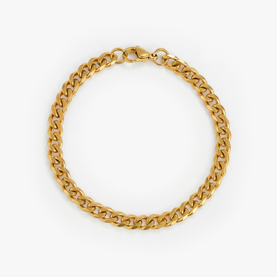 Cuban Bracelet (Gold) 5MM
